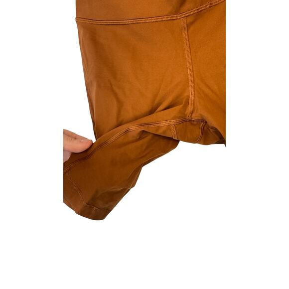 EVERLANE ReNew High Rise Bike Shorts Size Small Copper Athleisure Workout Lounge - Picture 7 of 9